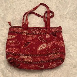 Vera Bradley Mesa red print shoulder purse